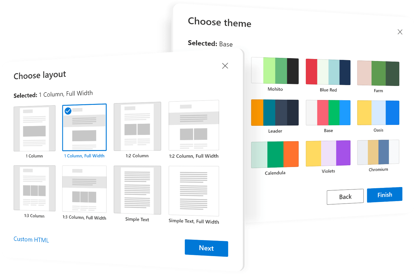Adaptive HTML-based templates perfectly suited for mass mailings
