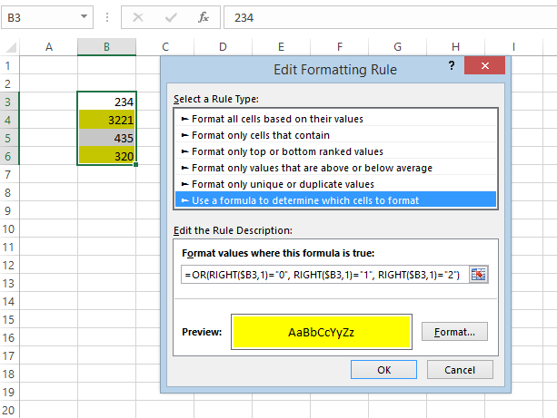 Formula sample