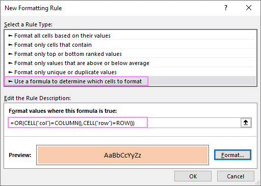 how-to-highlight-active-row-and-column-in-excel-using-active-cell-in