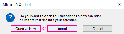 can i import ical to outlook