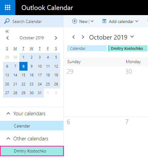 open shared calendar outlook 2016 for mac