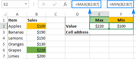 Excel ADDRESS function to get cell address and more