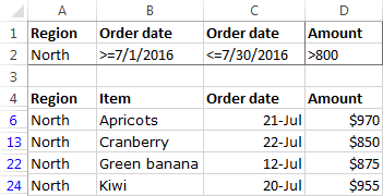 Excel Advanced Filter How To Create And Use