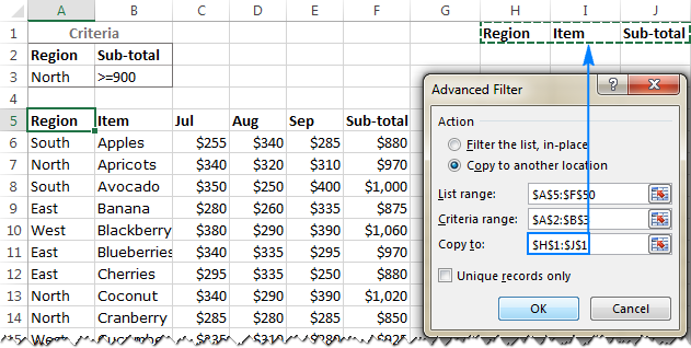 use advanced filters in excel for mac