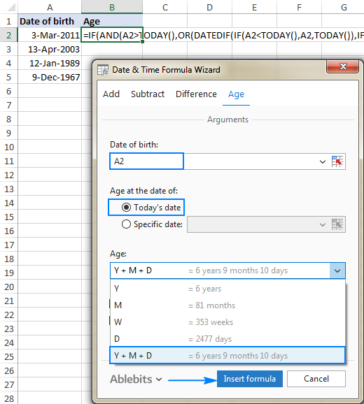 how-to-calculate-age-in-excel-from-birthday