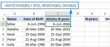 How To Calculate Age In Excel From Birthday