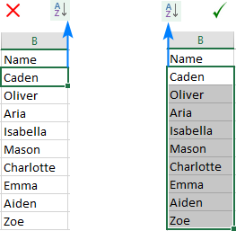 not columns excel with formulas sorting columns to How in alphabetize sort alphabetically Excel: