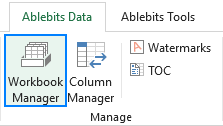 Trình quản lý sổ làm việc cho Excel