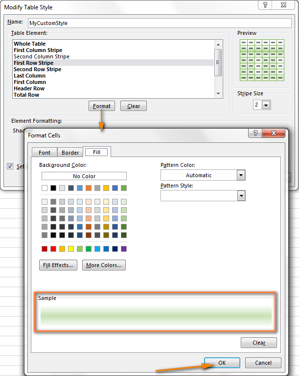 make every other row shaded in excel for mac