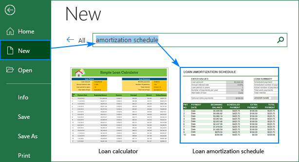 Loan Amortization Schedule In Excel