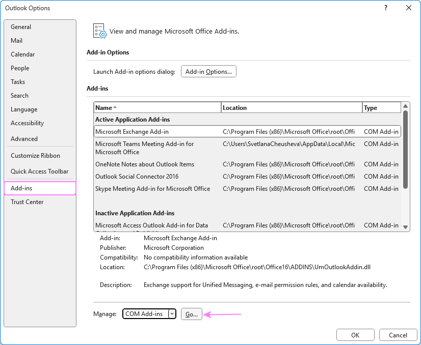 Disable third-party add-ins for Outlook.