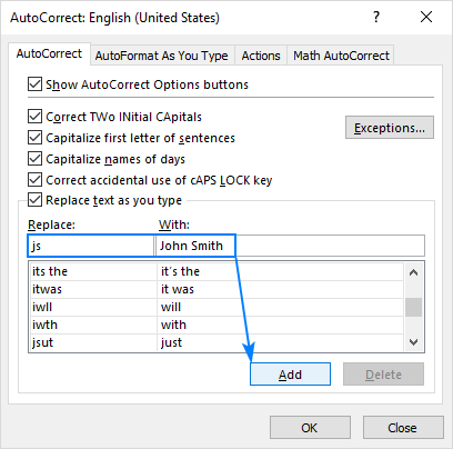 microsoft word autocorrect list of mathematical symbols