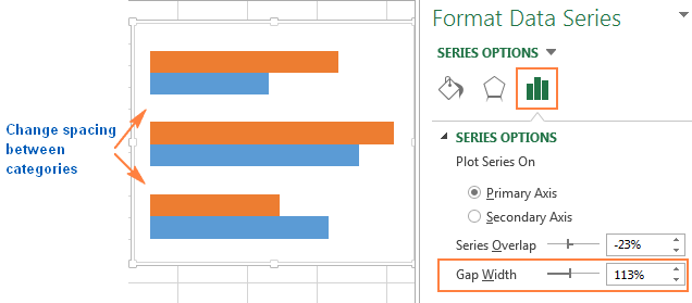 graph builder customize bar width