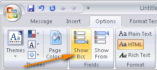 Enable Bcc Recipients In Ms Outlook 2013 2010 2007 2003
