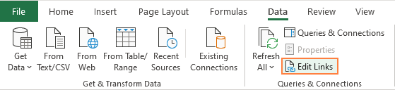 how to find broken links in excel