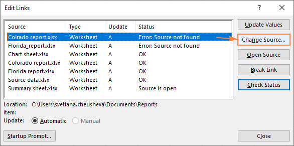 How To Find Broken Links In Excel