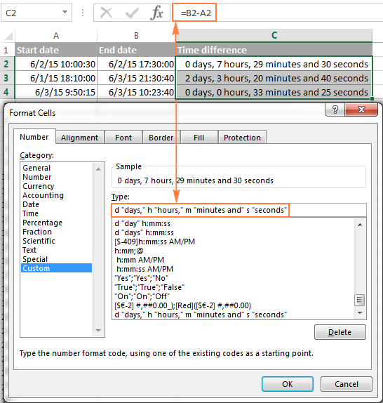 Calculate time in Excel time difference add subtract and sum times