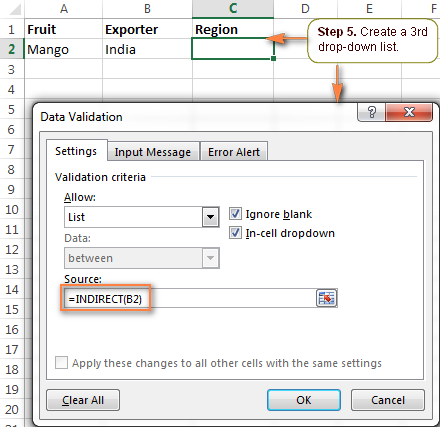 how to create a dropdown list from a spereate sheet excel for mac