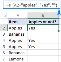 If cell contains specific text, return something in another column