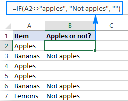 If cell does not contain certain text, return something in another column