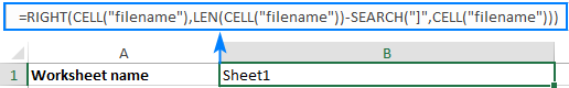 A formula to get the worksheet name