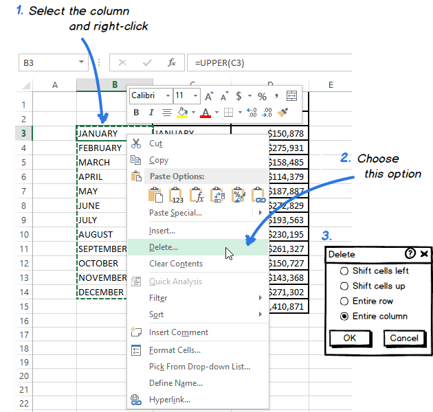 To deals uppercase excel