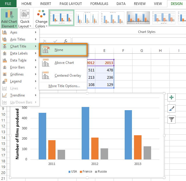 make axis titles in excel for mac