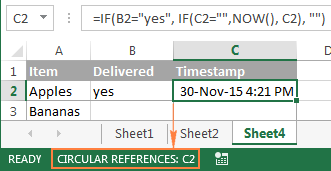 Circular Reference In Excel How To Find Enable Use Or Remove