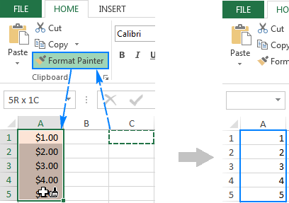 how to clear formatting in excel without clearing contents