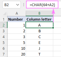 How To Convert Excel Column Number To Letter Ablebits Com