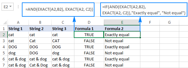 excel-compare-strings-in-two-cells-for-case-insensitive-or-exact-match