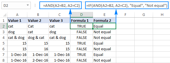 Comparing multiple cells ignoring character case