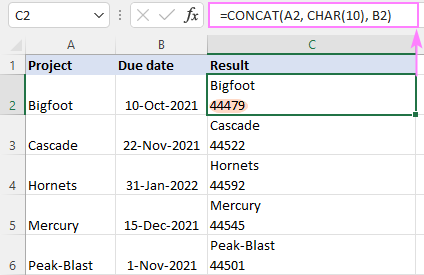 Concatenating a date a wrong way