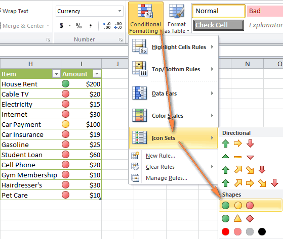 conditional formatting excel