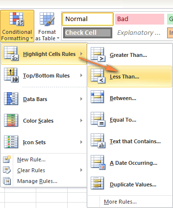 how to clear formatting in excel except for selected values