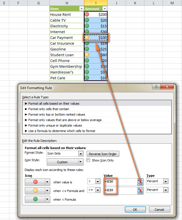 excel for mac 2015 gradient fill across multiple cells