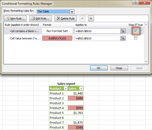 conditional formatting excel 2016 another cell