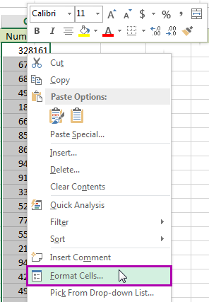 convert excel columns to text