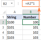 Converting a string to a number with mathematic operations