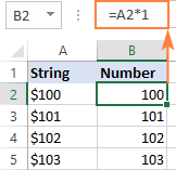 excel convert string to number