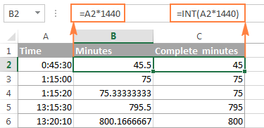 decimal hours to hours and minutes