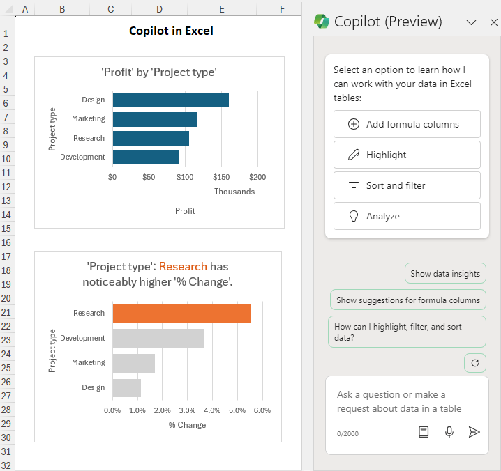 Copilot in Excel