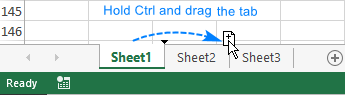 Sao chép bảng Excel bằng cách kéo