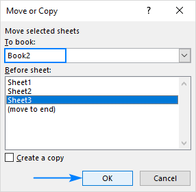 Move a sheet to another Excel file.