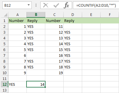 countif formula example