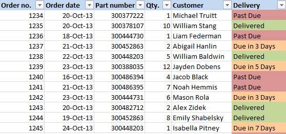 shade excel for mac 2011 rows in pattern