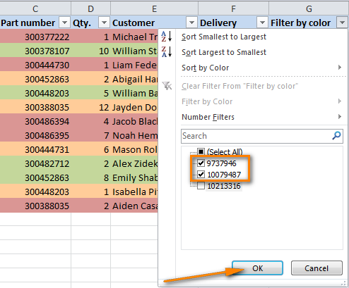 sort by color in excel 2008 for mac