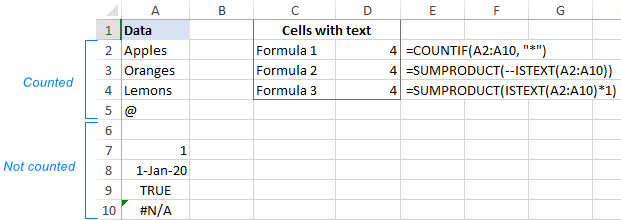 word count in excel for mac