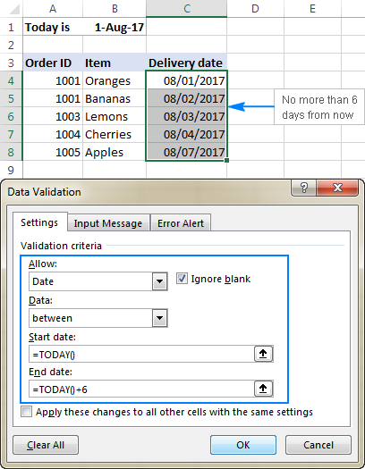 calendarcontrol validations for min and max date