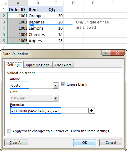 Validate input with check mark - Excel formula